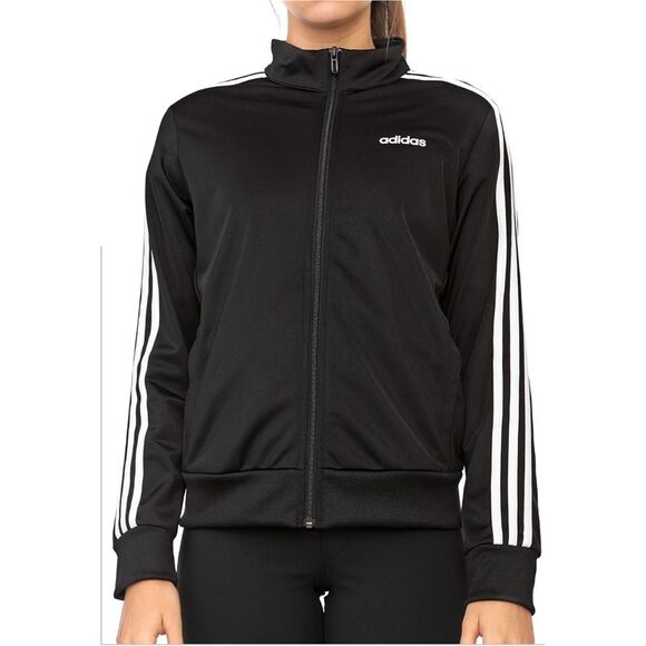 Adidas Womens Essentials Tricot Track Jacket, black, S - Picture 1 of 6